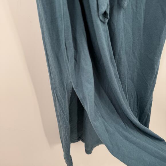 Michael Stars Solange Dress Size Small NEW Tie Waist Maxi Pebble Blue NWOT - Picture 12 of 14